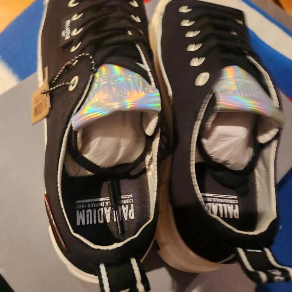 Palladium Womens Revolt Lo TX Platform Sneakers Black LaceUp Shoes Sz 8.5 Chunky - Picture 5 of 9